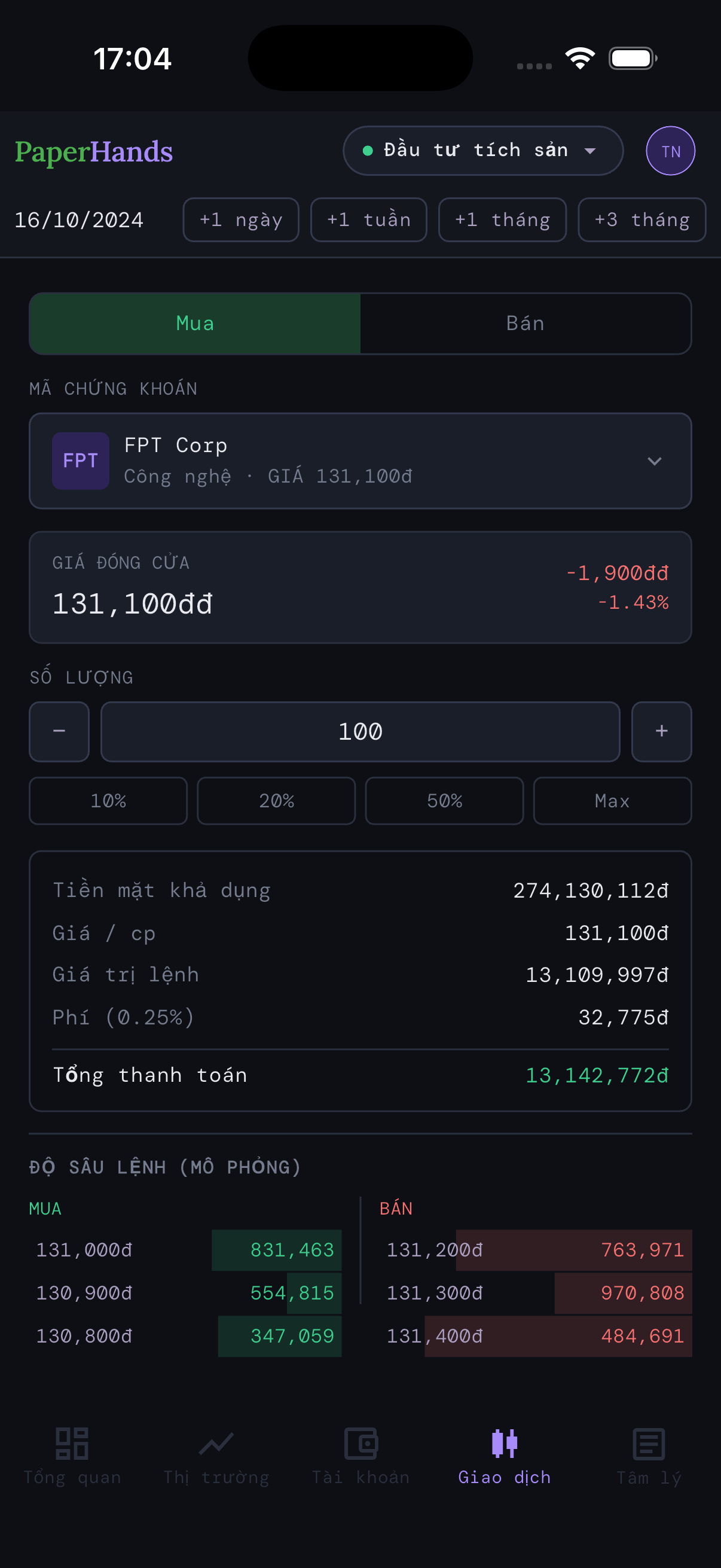 Paper Hands Simulation